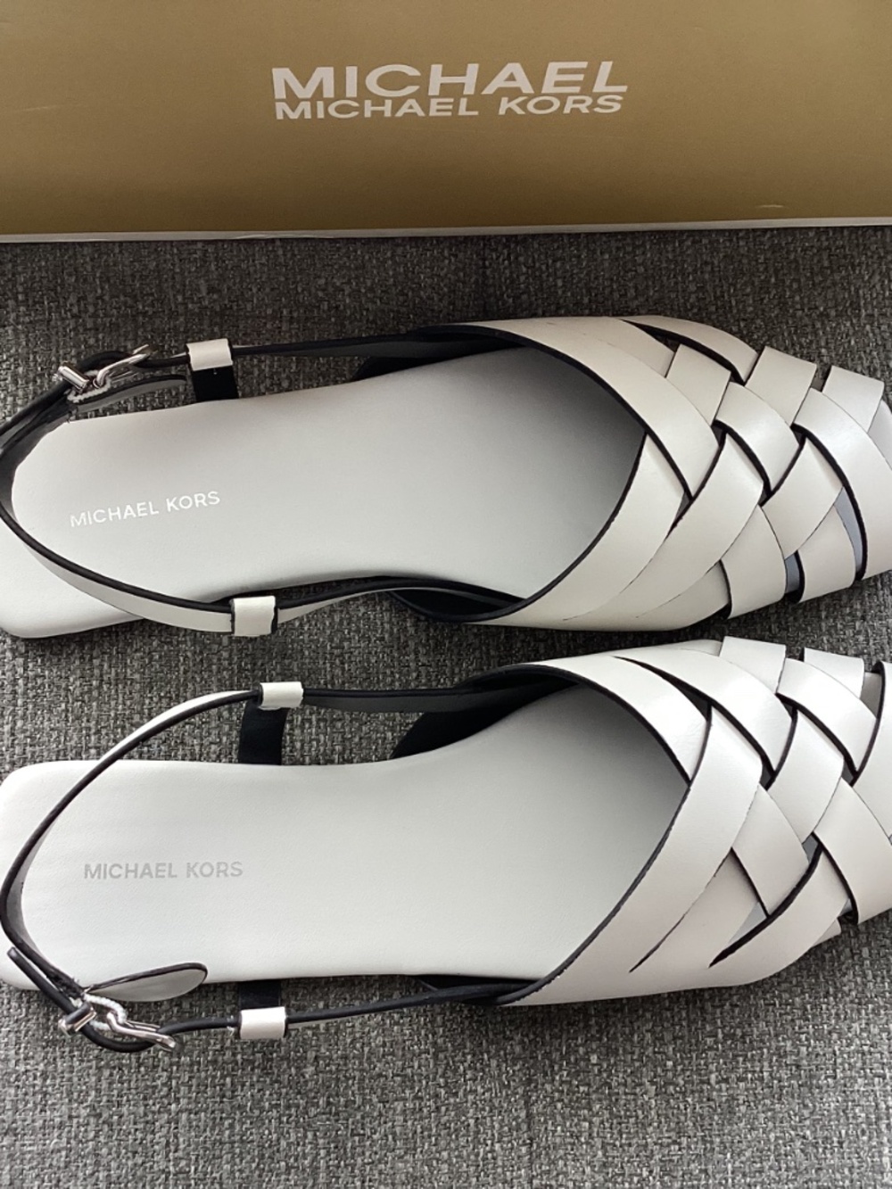 Michael Kors Michael Michael Kors Irene Slingback Leather Flats, size 9 - Picture 9 of 9